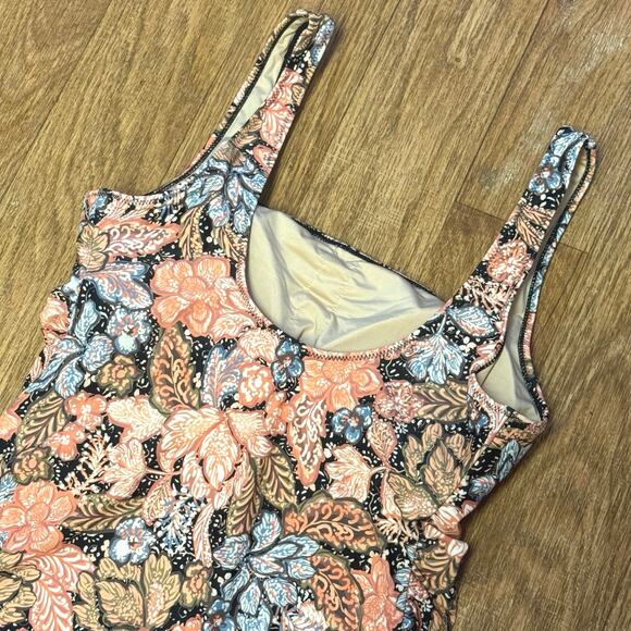 A Pea in the Pod Maternity Floral One-Piece Square Neckline Swimsuit Size Medium - Picture 8 of 12